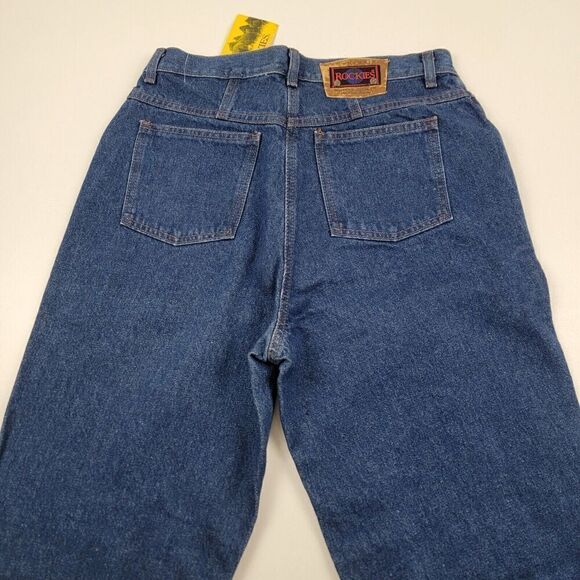 Rocky Mountain Denim - VTG Rockies Rocky Mountain High Rise Mom Jeans ASL Blue Denim 33/15 Bareback 90s